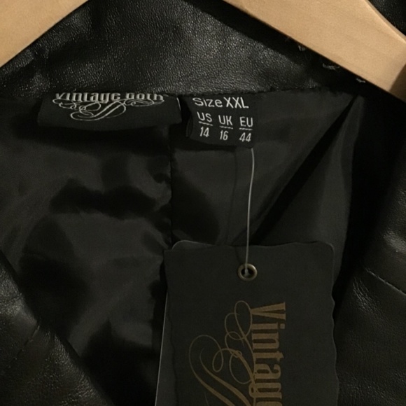 Genuine Leather Moto Cropped Jacket - Picture 3 of 4